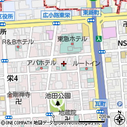 愛知県名古屋市中区栄4丁目9周辺の地図