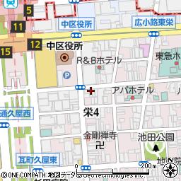 丸丹スポーツ用品株式会社　栄東店周辺の地図
