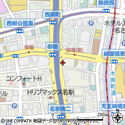 鍵の出張救急車名古屋市中村区名駅南営業所２４時間受付センター周辺の地図