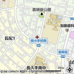 愛知県長久手市喜婦嶽1009周辺の地図