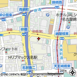 松屋納屋橋店周辺の地図