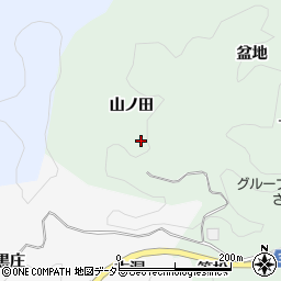 愛知県豊田市大蔵町山ノ田周辺の地図
