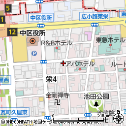 愛知県名古屋市中区栄4丁目13-7周辺の地図