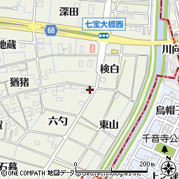 愛知県あま市七宝町桂六勺41周辺の地図