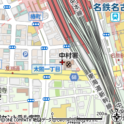 いずみパーキング中村警察西駐車場周辺の地図