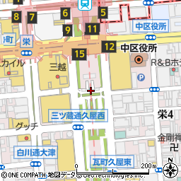 名古屋市市営久屋駐車場周辺の地図