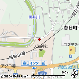 兵庫県丹波市春日町七日市599周辺の地図