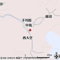 愛知県豊田市西樫尾町西大空周辺の地図
