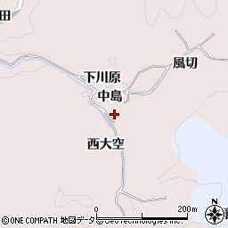 愛知県豊田市西樫尾町（西大空）周辺の地図