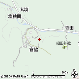 愛知県豊田市細田町宮脇周辺の地図