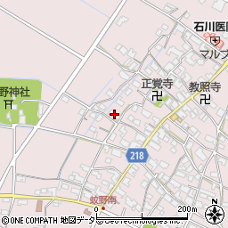 滋賀県愛知郡愛荘町蚊野1627周辺の地図