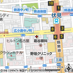 B-GARAGE 名古屋伏見店周辺の地図