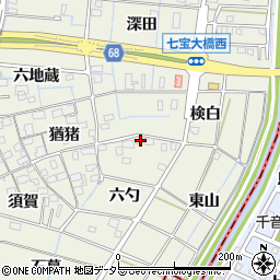 愛知県あま市七宝町桂六勺50周辺の地図