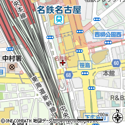 名鉄バスセンター周辺の地図