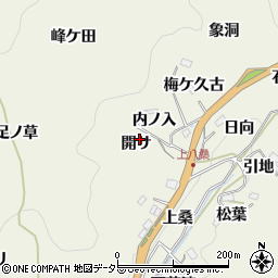 愛知県豊田市新盛町開サ周辺の地図