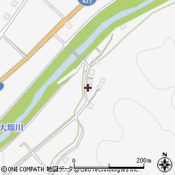 京都府京都市右京区京北下町（藤原）周辺の地図