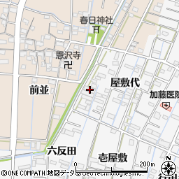 愛知県あま市七宝町川部屋敷代16周辺の地図