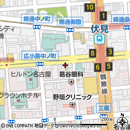 なか卯名古屋伏見店周辺の地図