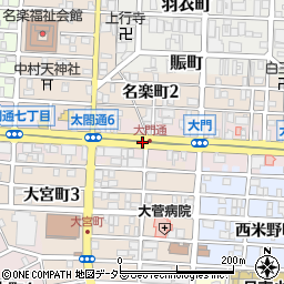 愛知県名古屋市中村区太閤通周辺の地図