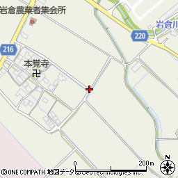 滋賀県愛知郡愛荘町岩倉周辺の地図