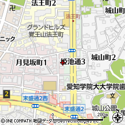 愛知県名古屋市千種区月見坂町1丁目12周辺の地図