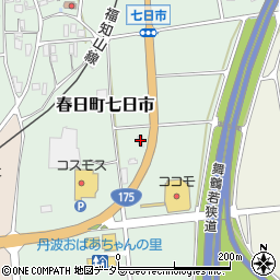兵庫県丹波市春日町七日市590周辺の地図