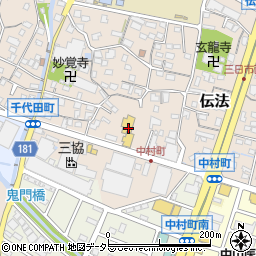 日産プリンス静岡富士伝法店周辺の地図