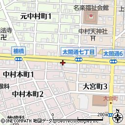 愛知県名古屋市中村区太閤通7丁目周辺の地図