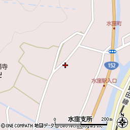 静岡新聞社　水窪支局周辺の地図