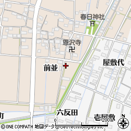 愛知県あま市七宝町下田前並30周辺の地図