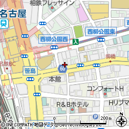 ビッグエコー BIG ECHO 名駅笹島交差点前店周辺の地図