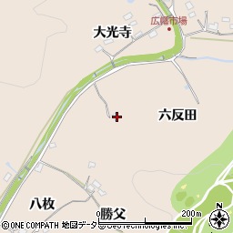 愛知県豊田市広幡町（六反田）周辺の地図