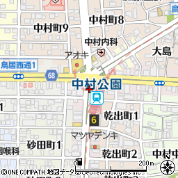 ローソンＳ名古屋地下鉄中村公園駅店周辺の地図
