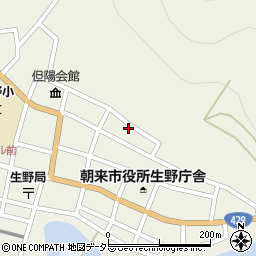 兵庫県朝来市生野町口銀谷863周辺の地図