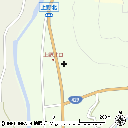兵庫県宍粟市波賀町上野950周辺の地図