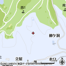 愛知県豊田市摺町落周辺の地図