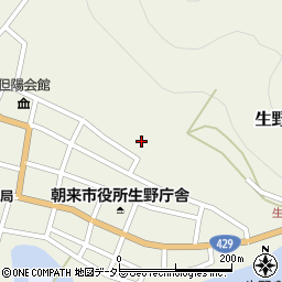 兵庫県朝来市生野町口銀谷周辺の地図