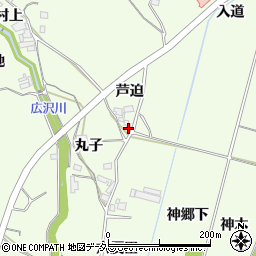 愛知県豊田市猿投町芦迫2周辺の地図