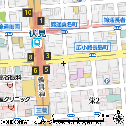 焼肉ライク 名古屋伏見店周辺の地図