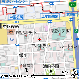 愛知県名古屋市中区栄4丁目4-18周辺の地図