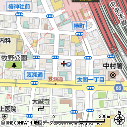 愛知県名古屋市中村区椿町20-13周辺の地図