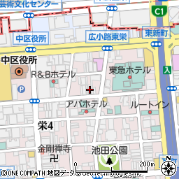 愛知県名古屋市中区栄4丁目4-17周辺の地図