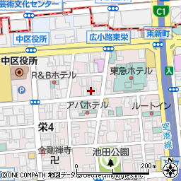 愛知県名古屋市中区栄4丁目4-17周辺の地図