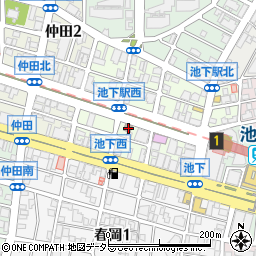 名古屋池下郵便局周辺の地図