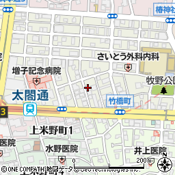 愛知県名古屋市中村区竹橋町2203周辺の地図