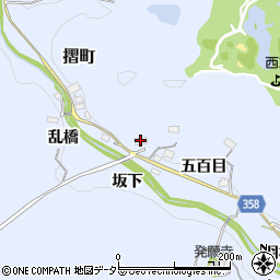 愛知県豊田市摺町（大皿田）周辺の地図