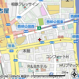 名駅ＵＦビル周辺の地図