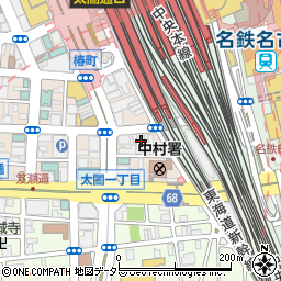 愛知県名古屋市中村区椿町16周辺の地図