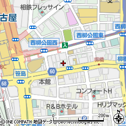 カラオケCHIKARA 名駅笹島店周辺の地図