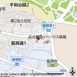 東部地域療育センターぽけっと周辺の地図